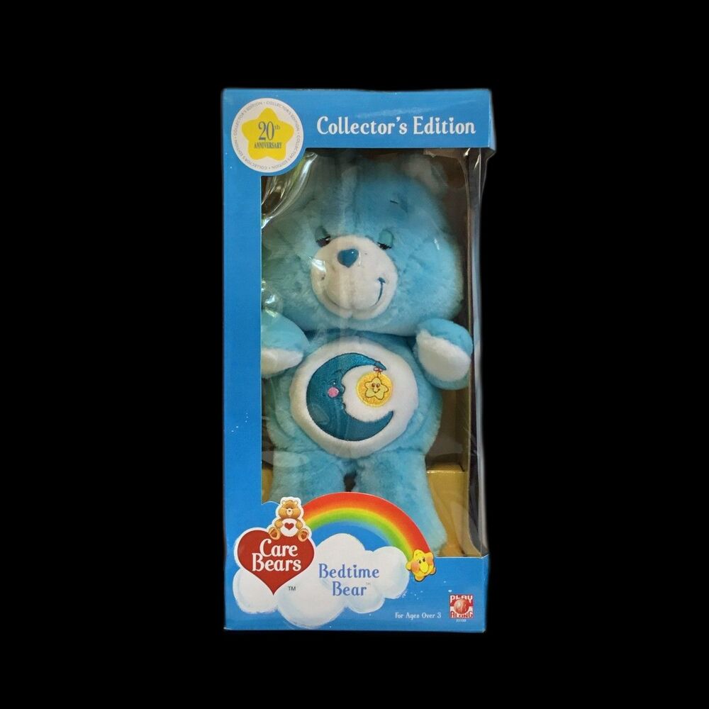 NIB Vintage 2002 Care Bears 20th Anniversary Bedtime Bear 13" Plush
